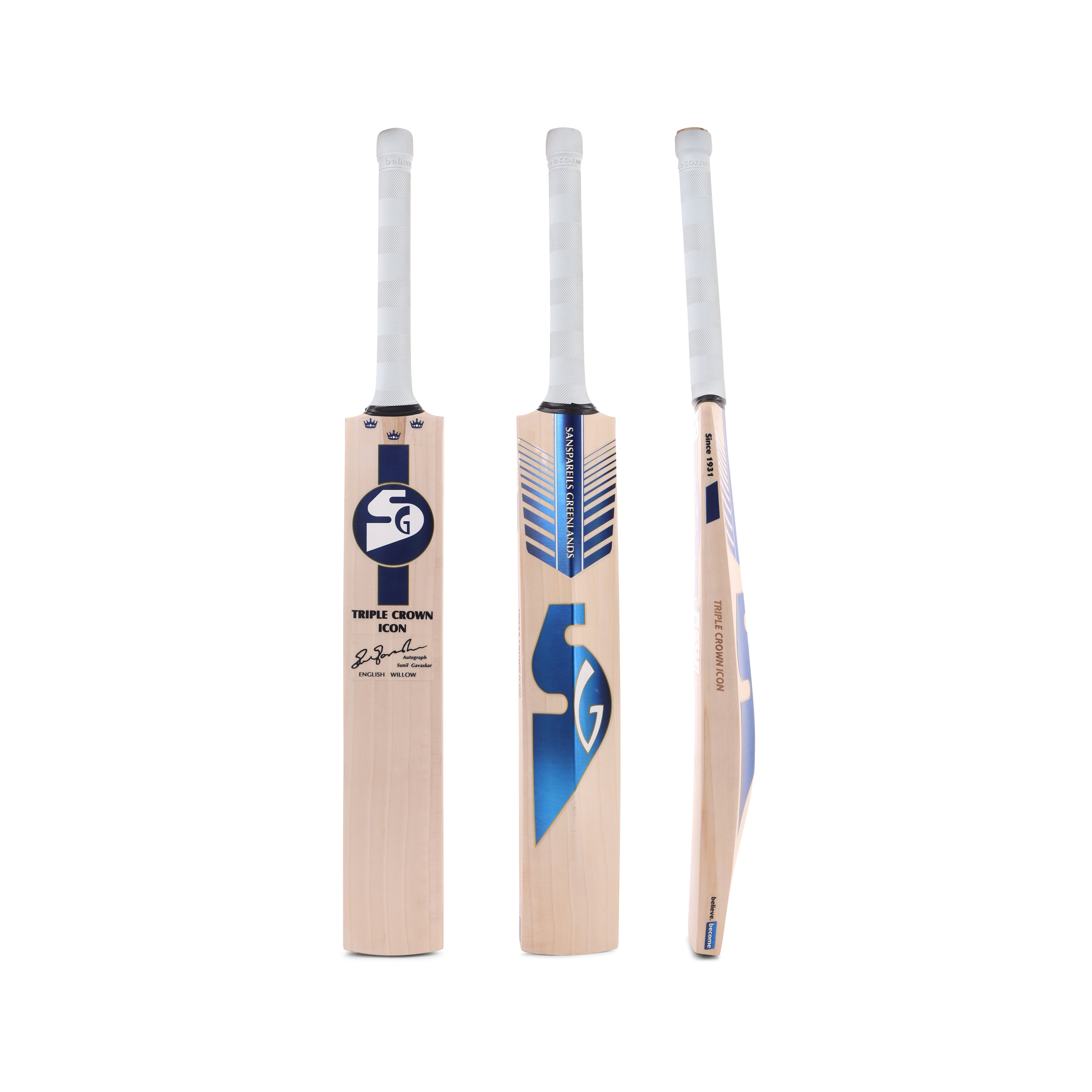 Cricket bat English willow SG TRIPLE CROWN ICON